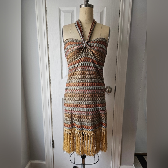 Alexis Tavia Fringe-Hem Bandeau Dress - Picture 5 of 13